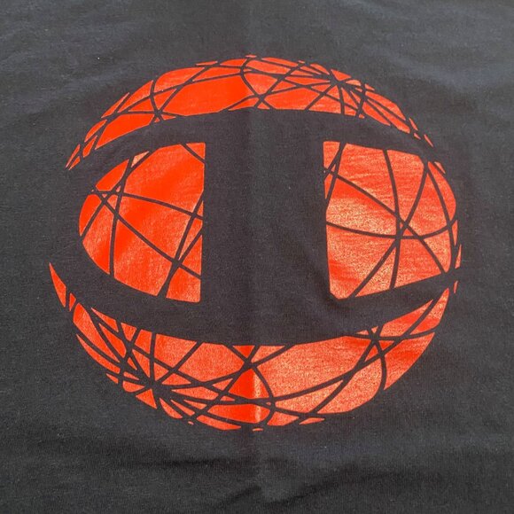 Champion T-Shirt Men's Size Medium Navy Blue Graphic Print New Logo Athleticwear - Picture 3 of 8